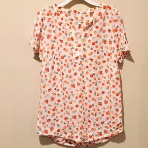 ❤ TALBOTS FLOWY RAYON TOP/SHIRT, SMALL